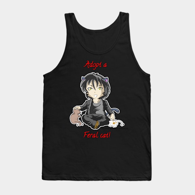 Adopt a Cat Tank Top by Reenave